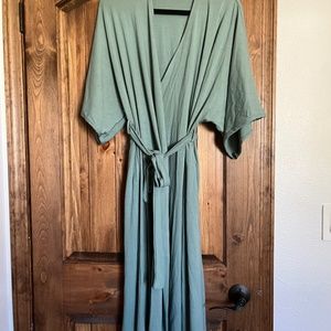 Dwell and Slumber Maternity Robe - Sage